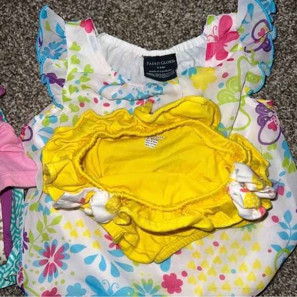 Baby Girl 3-6 Months Summer Bundle Carter’s Child of Mine Dresses Rompers 10pc - Picture 7 of 7